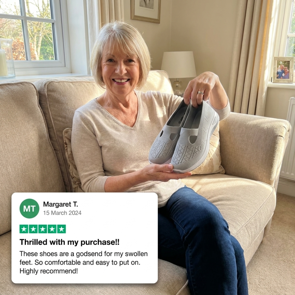 StepEase Cloud — Orthopedic Comfort Trainers