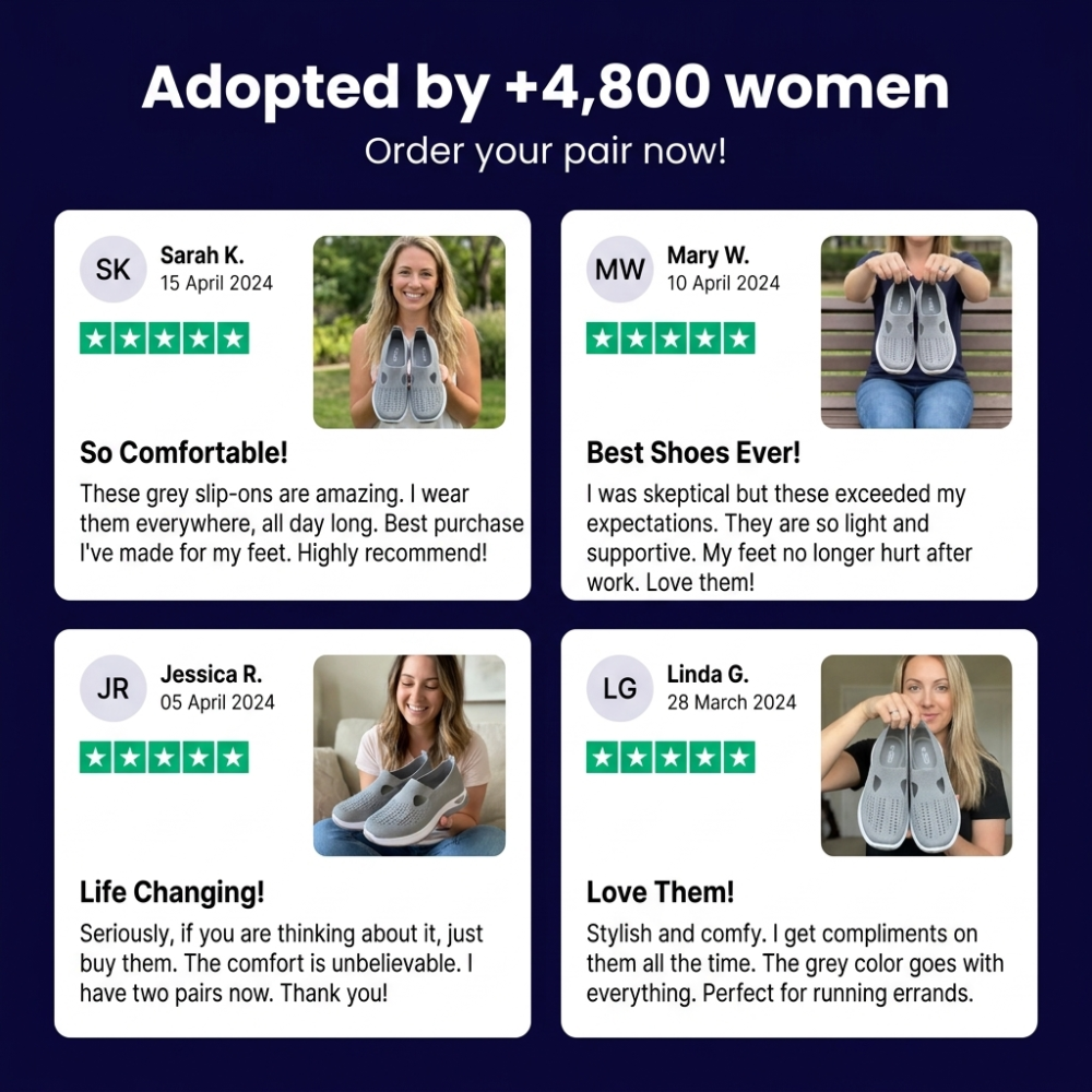 StepEase Cloud — Orthopedic Comfort Trainers