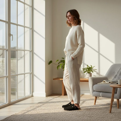 Forrow | Orthopedic Fur-Lined Suede Clogs