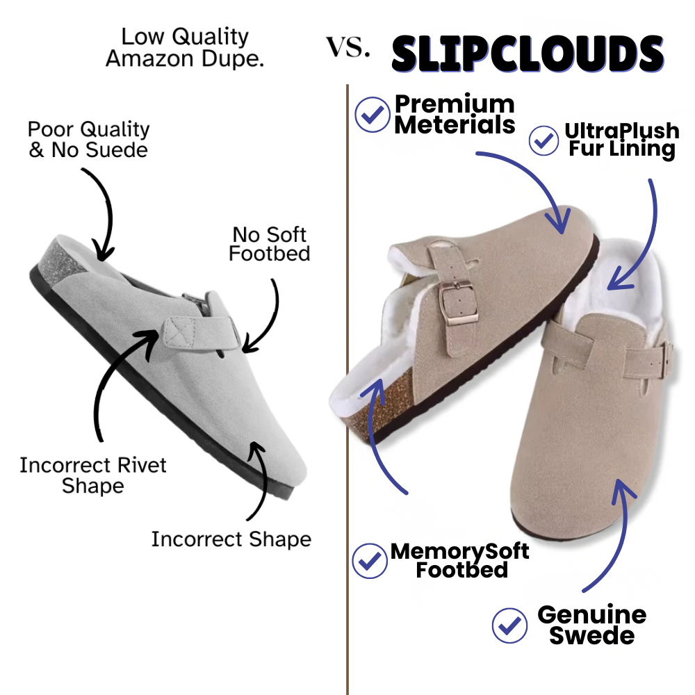 Forrow | Orthopedic Fur-Lined Suede Clogs