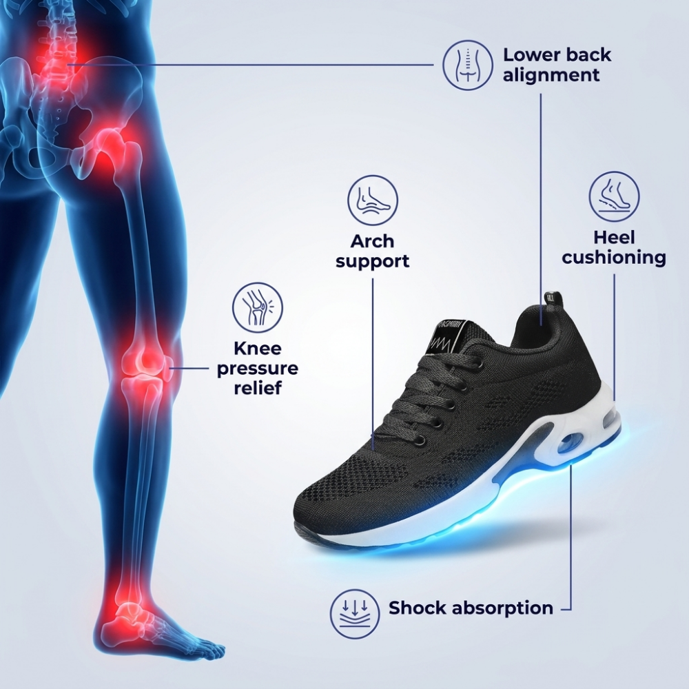 StepCloud PRO – 12-Hour Comfort Trainers for All-Day Foot, Knee & Back Pain Relief