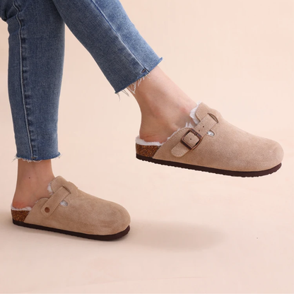 Forrow | Orthopedic Fur-Lined Suede Clogs