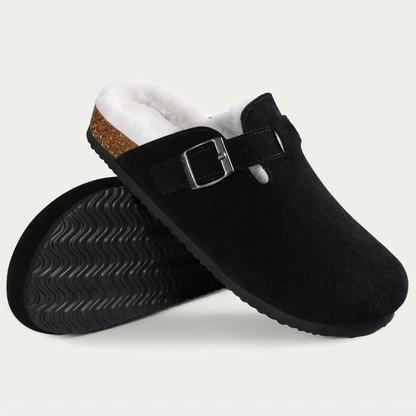 Forrow | Orthopedic Fur-Lined Suede Clogs