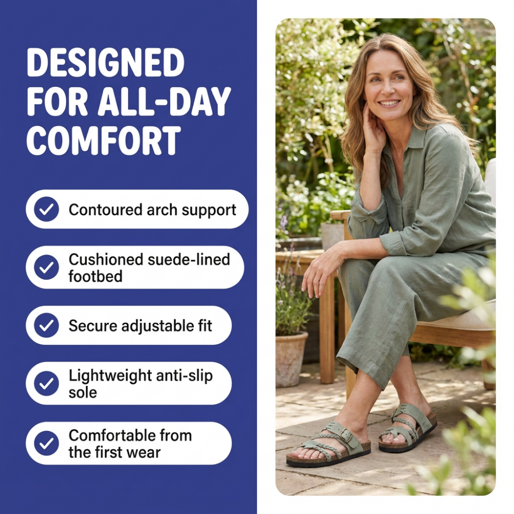 Aria | Braided Orthopedic Sandals